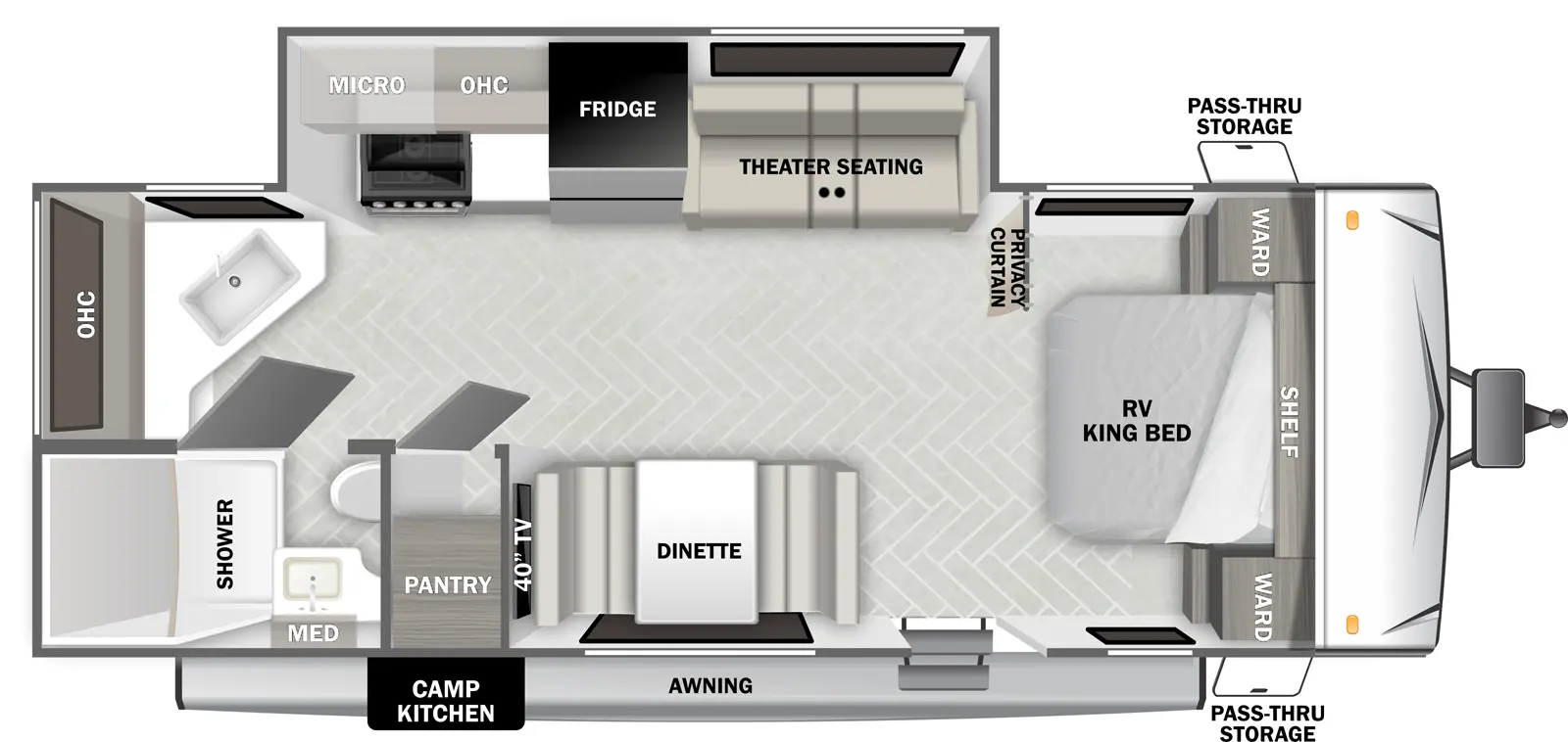 Wildwood Southwest T22FK Floorplan